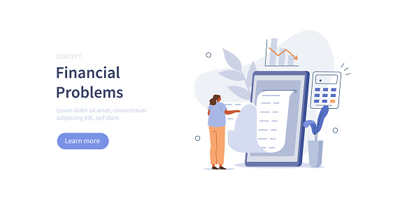 Financial Issue Financial Problems Stock Illustration - Download Image Now - Financial ...