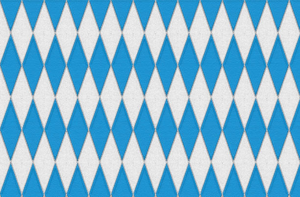 Bavarian blue white flagg background embroidery.