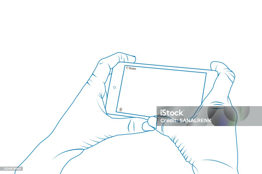 Using Phone Vector Using A Phone Smartphone Vector Stock Illustration Stock Illustration ...