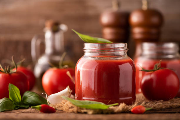 istock Home made tomato sauce in a jar 1324880484