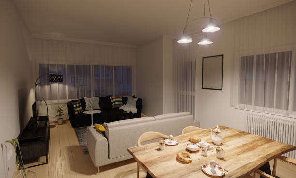istock Minimalist Living Room Interior 1324883934