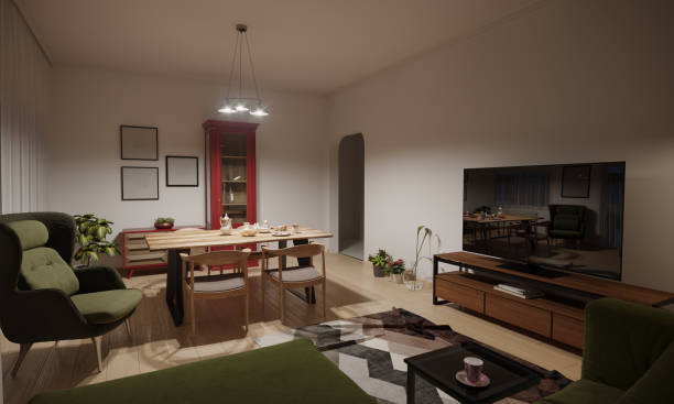 istock Minimalist Living Room Interior 1324884096
