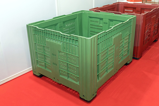 Big Green Plastic Crate Pallet for Transport