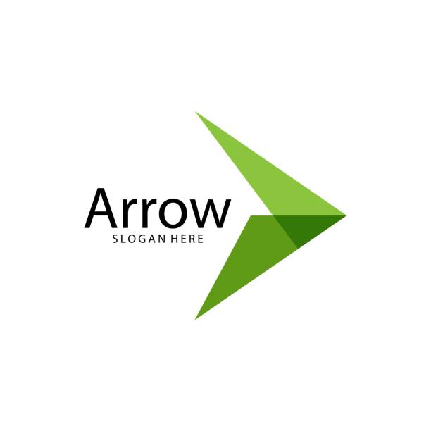 Arrow illustration logo Arrow illustration logo vector template aspire logo stock illustrations