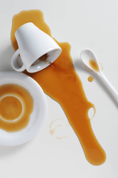 istock Spilled cup of coffee 1324893347