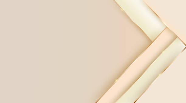 бежевый абстрактный слой перекрывает иллюстрацию золотым фоном линии - beige background stock illustrations