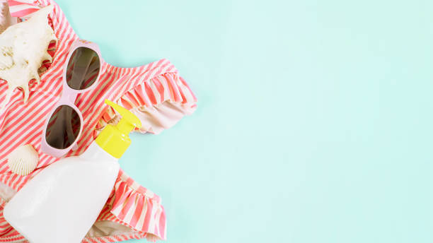 istock Summer concept. Seashells, sea accessory , view from above with copy space. 1324897241