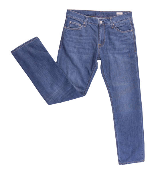 istock Blue jeans isolated on white background.Beautiful  jeans 1324906457