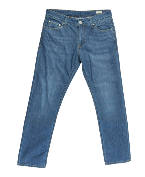 istock Blue jeans isolated on white background.Beautiful  jeans 1324906464