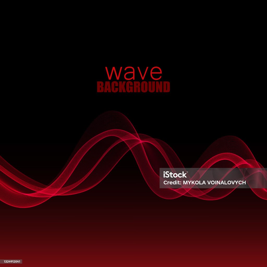 Wave Header Red Red Smooth Transparent Wave Stream Line Abstract Header Layout Vector ...