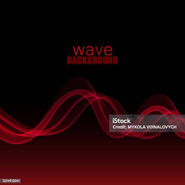 Wave Header Red Red Smooth Transparent Wave Stream Line Abstract Header Layout Vector ...