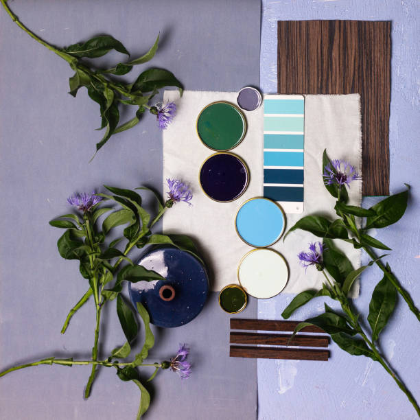 istock Color palette mood board for interior design and decor 1324916893
