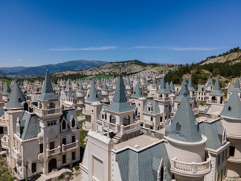 Deserted town of about 500 chateau houses in the Bolu Province in Central Turkey