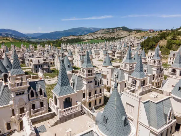 Deserted town of about 500 chateau houses in the Bolu Province in Central Turkey