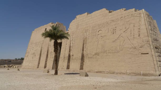 istock Medinet Habu Mortuary temple in Egypt, Luxor 1324928537