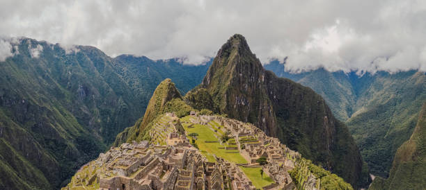istock Panoramic view of Machu Picchu sacred valley 1324929571