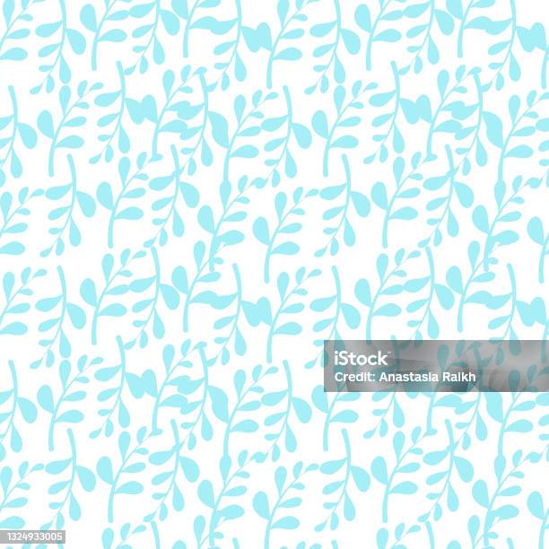 Natural Elements Seamless Pattern Delicate Pastel Colors Monochronic ...