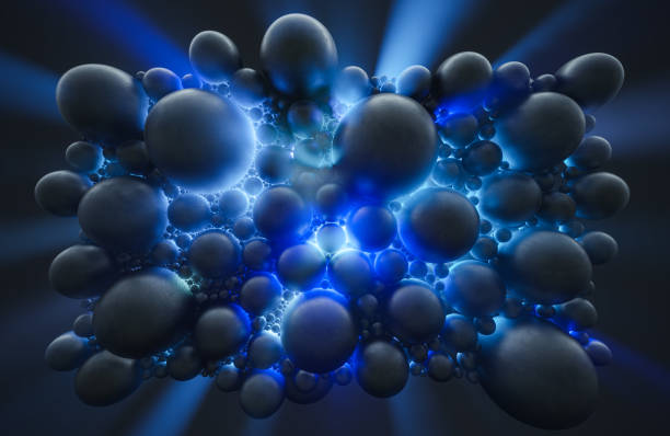 istock Abstract background consisting of  hadron accelerator or collider particles. 1324935023