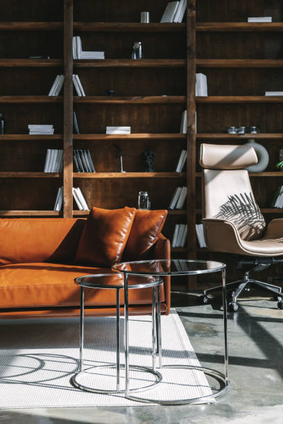 istock Leather couch in the modern room 1324935643