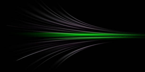 istock Gray and green speed line abstract technology background 1324943277