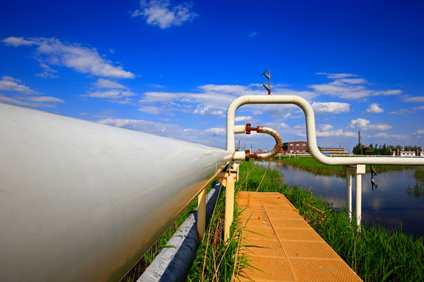 istock Oil pipes and valves 1324944293
