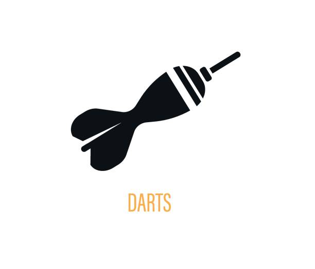 бизнес-цель или значок цели, значок дартс. - dartboard target pub sport stock illustrations