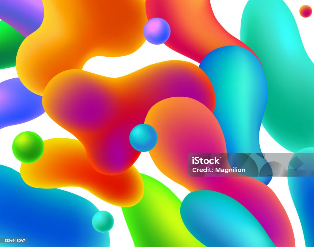 유동성 추상 적 모양 배경 0명에 대한 스톡 벡터 아트 및 기타 이미지 - 0명, 3차원 형태, 가리기 - iStock