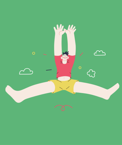 istock Happiness - happy people jumping in the air cheerfully 1324954059