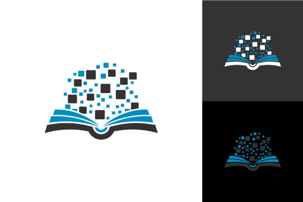 Pixel Digital Book Logo Template Design Vector, Emblem, Design Concept, Creative Symbol, Icon Pixel Digital Book Logo Template Design Vector, Emblem, Design Concept, Creative Symbol, Icon contact book stock illustrations