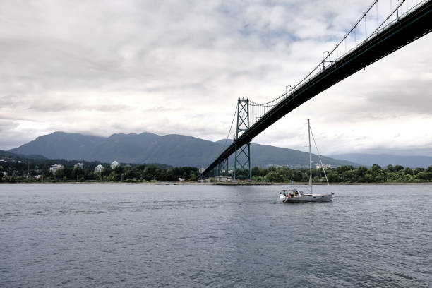 Bridge from Vancouver stock photo