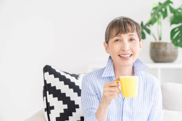 istock senior age woman who drink coffee 1324969822