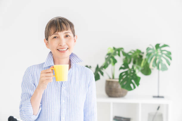 istock senior age woman who drink coffee 1324969849