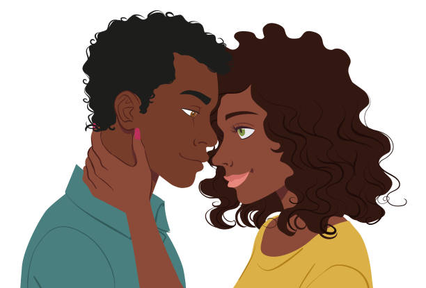 259 African American Couple In Love Illustrations & Clip Art - iStock |  Young african american couple in love