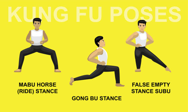 Kung Fu Pose Illustrations, Royalty-Free Vector Graphics & Clip Art - iStock