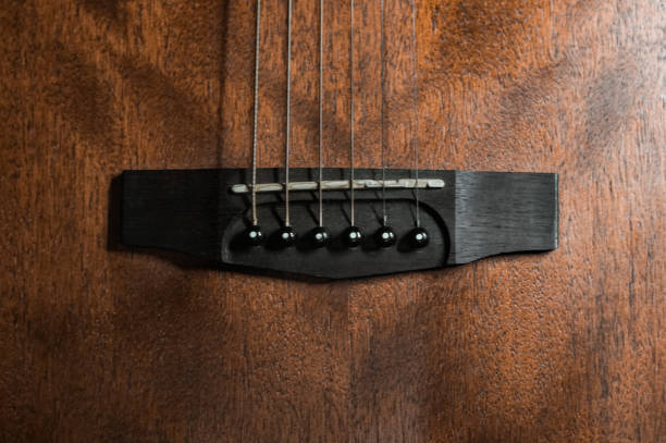 istock Close-Up Acoustic guitar with brown body 1324976229