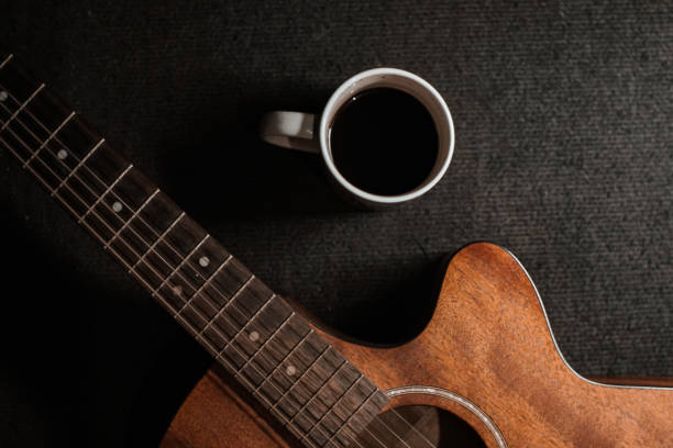 istock Close-Up Acoustic guitar with brown body 1324976287