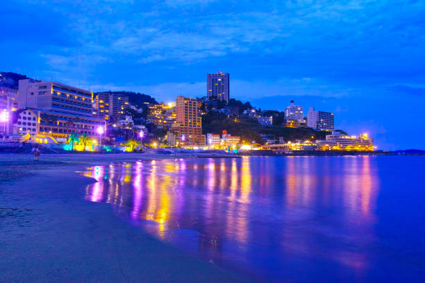 istock Night view of Atami Sun Beach 1324978200