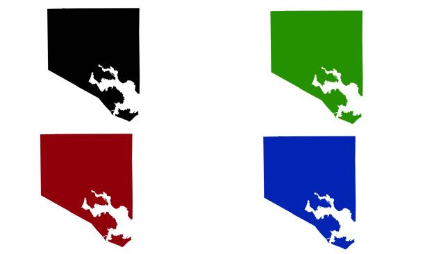 silhouette map of the city of Baltimore in Maryland silhouette map of the city of Baltimore in Maryland on white background maryland state colors stock illustrations