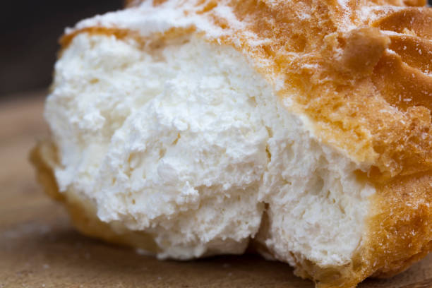 custard soft cake with cream filling