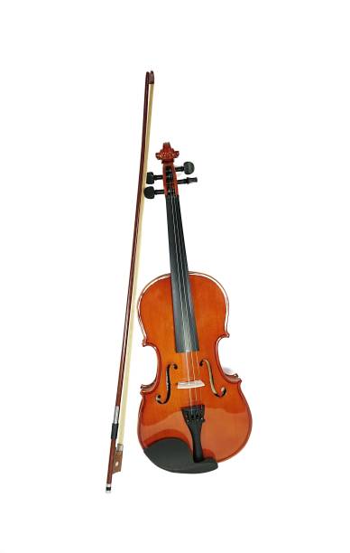 istock Wooden brown violin isolated on white background. 1324991522