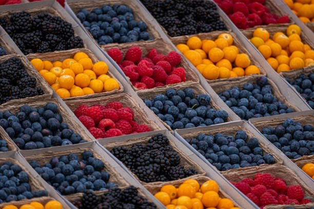 istock Vibrant Squares of Fresh Berries 1324993550