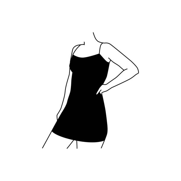60+ Little Black Dress Illustrations Illustrations, Royalty-Free Vector ...