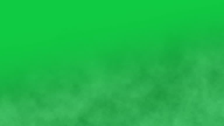 Atmospheric Smoke Background, green screen, chroma key