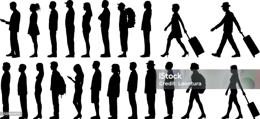 Queue Drawimage Queue Stock Illustration - Download Image Now - Patience, Waiting, In ...