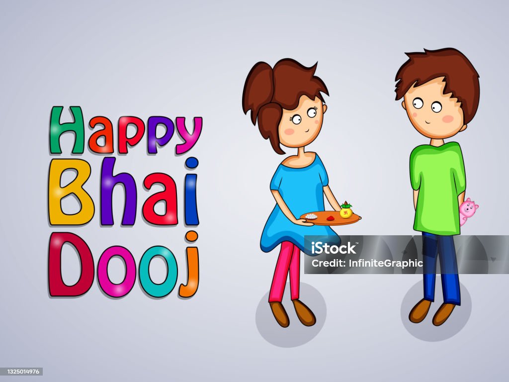 Hindu Festival Bhai Dooj Stock Illustration - Download Image Now ...