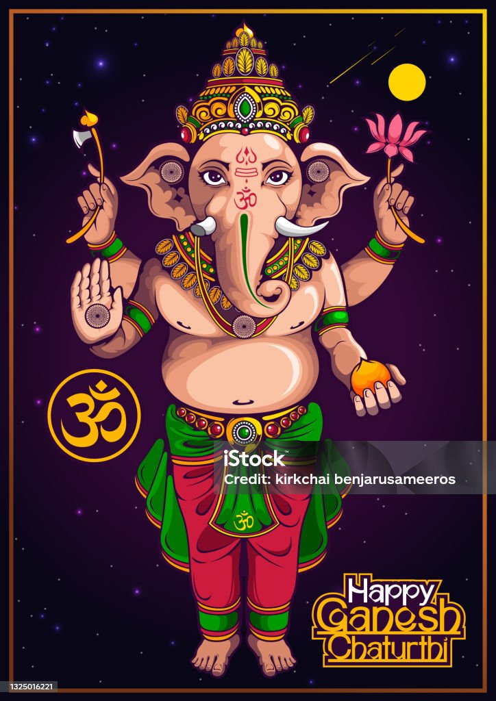 Happy Ganesh Chaturthi 38 Stock Illustration - Download Image Now - Ganesha,  Ganesh - Nepal, Illustration - iStock