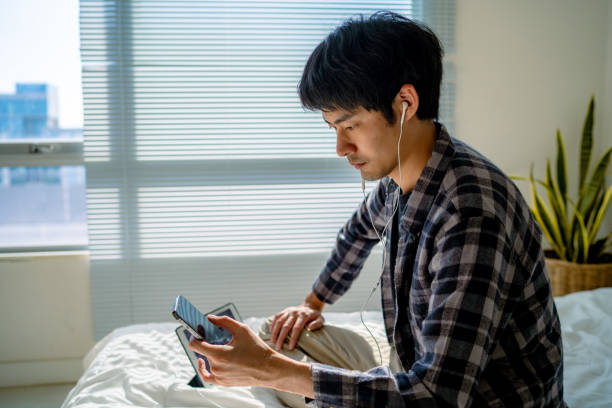 istock Handsome young men at home 1325016371