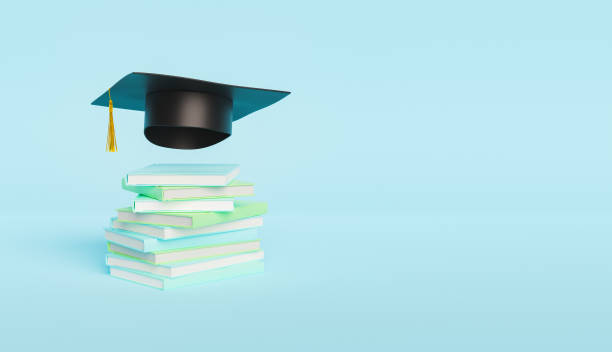 istock tack of Books with Graduation Cap 1325018944