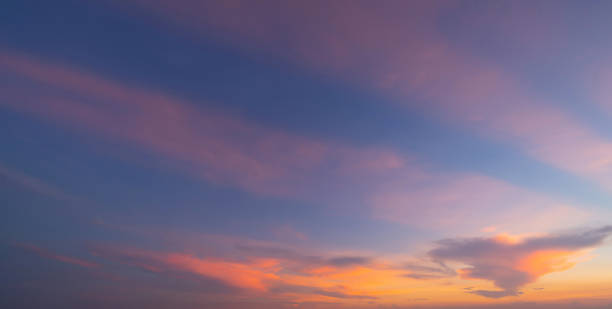 istock Sunset sky. Abstract nature background. Dramatic blue with orange colorful clouds in twilight time. 1325020313