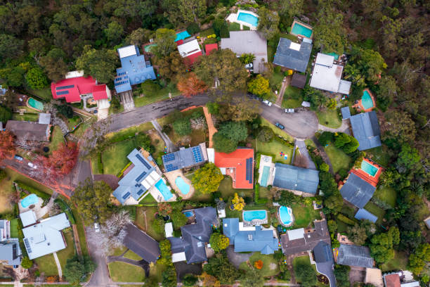 istock Sydney Suburb overhead perspective roof tops 1325023827